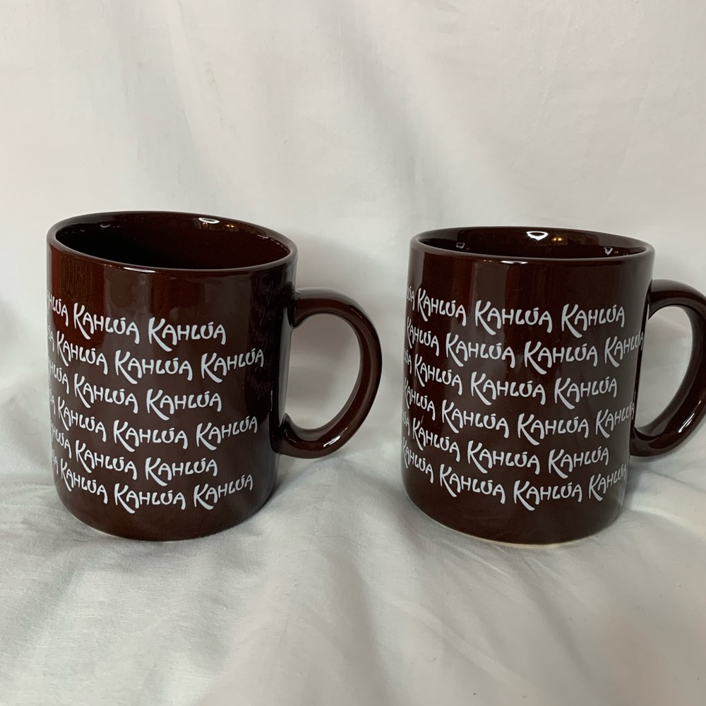 Kahlua set of 2 vintage mugs NWOT
